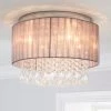 Dunelm Riah 4 Light Jewels Shade Grey Flush Ceiling Fitting -Dunelm Shop 30674237