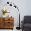Dunelm Herm 3 Arm Arc Black Floor Lamp 1 Dunelm Herm 3 Arm Arc Black Floor Lamp -Dunelm Shop 30674396