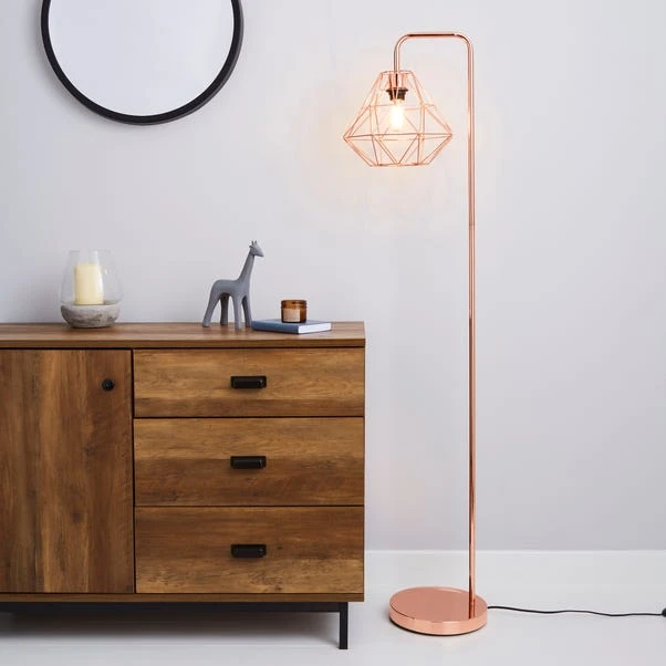 Dunelm Bremen Copper Floor Lamp 3 Dunelm Bremen Copper Floor Lamp