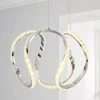 Dunelm Marsia 1 Light Integrated LED Swirl Jewel Chrome Ceiling Fitting