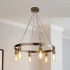 Dunelm Marsden Industrial 6 Light Hoop Antique Brass Ceiling Fitting 2 Dunelm Marsden Industrial 6 Light Hoop Antique Brass Ceiling Fitting -Dunelm Shop 30678658