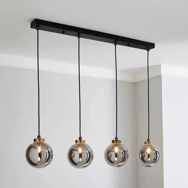 Dunelm Tanner 4 Light Hanging Bar 3 Dunelm Tanner 4 Light Hanging Bar