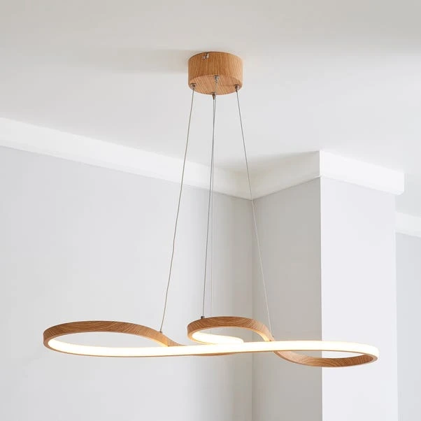 Dunelm Jaxson LED Wood Effect Ceiling Fitting 3 Dunelm Jaxson LED Wood Effect Ceiling Fitting