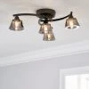 Dunelm Vanessa Smoked 4 Light Flush Ceiling Fitting 1 Dunelm Vanessa Smoked 4 Light Flush Ceiling Fitting -Dunelm Shop 30690620