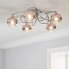 Dunelm Seychelles Blush Pink 5 Light Flush Ceiling Fitting 1 Dunelm Seychelles Blush Pink 5 Light Flush Ceiling Fitting -Dunelm Shop 30690630