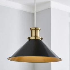 Dunelm Logan Grey Easy Fit Pendant