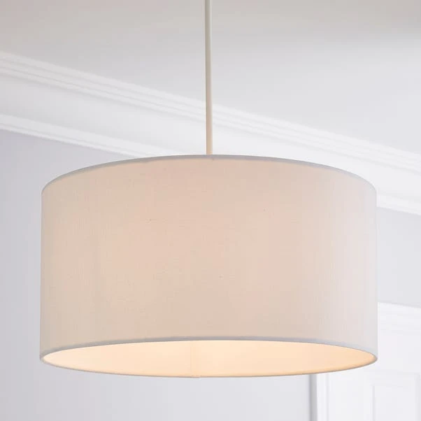 Dunelm Sara 40cm Shallow Drum Shade 3 Dunelm Sara 40cm Shallow Drum Shade