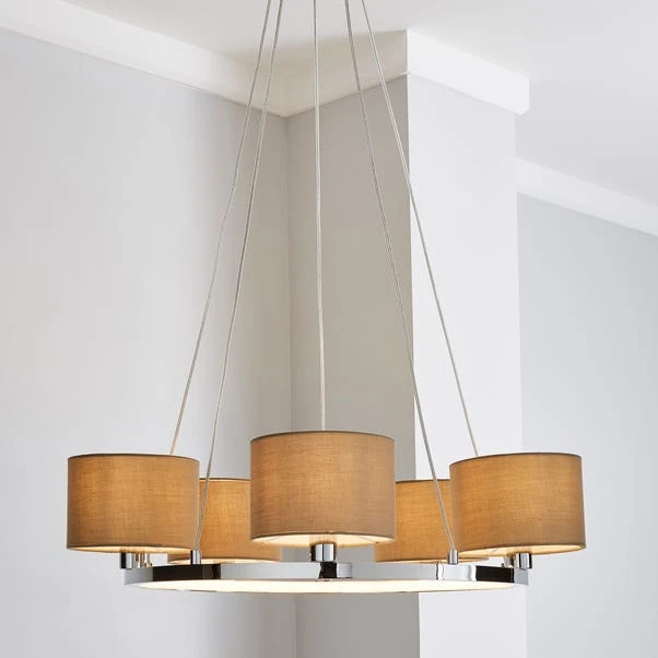 Dunelm Talinn Dual Lit Integrated LED Ceiling Fitting 3 Dunelm Talinn Dual Lit Integrated LED Ceiling Fitting