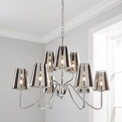 Dunelm Alister 9 Light Glass Ceiling Fitting