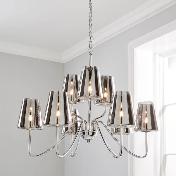 Dunelm Alister 9 Light Glass Ceiling Fitting 3 Dunelm Alister 9 Light Glass Ceiling Fitting