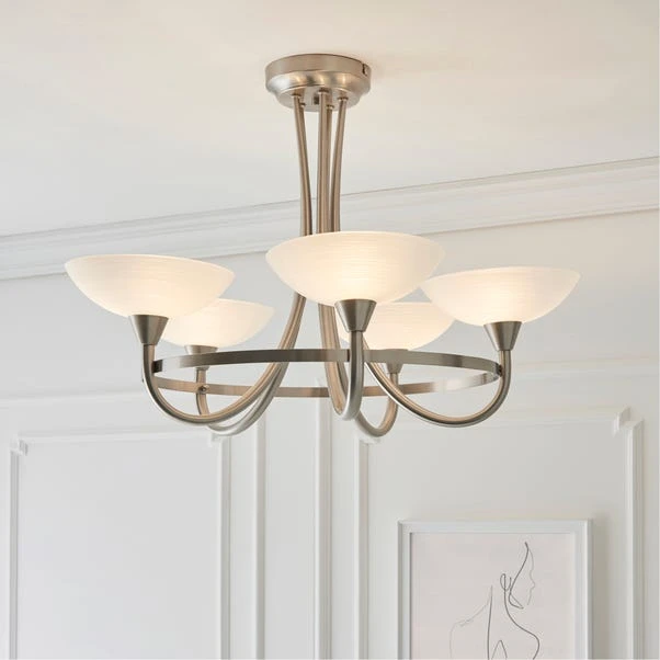 Vogue Lighting Vogue Cagney 5 Light Semi Flush Ceiling Fitting Chrome 3 Vogue Lighting Vogue Cagney 5 Light Semi Flush Ceiling Fitting Chrome