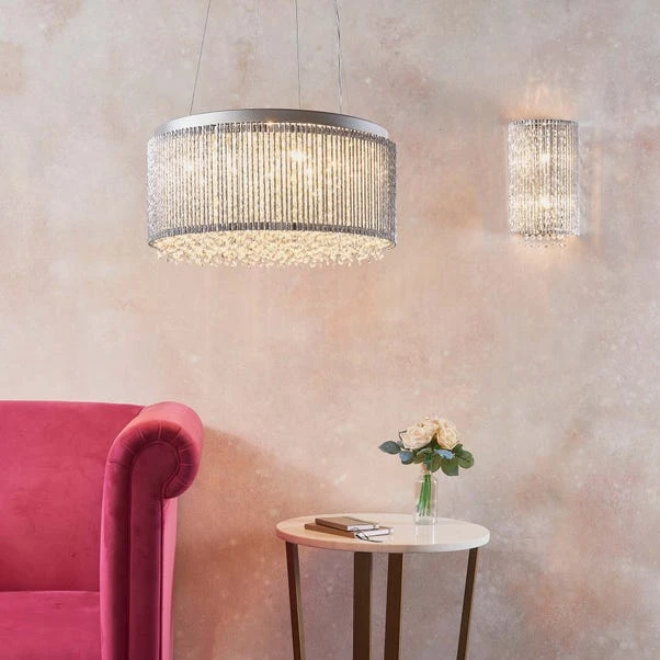 Vogue Lighting Vogue Galina Crystal Wall Light Chrome 3 Vogue Lighting Vogue Galina Crystal Wall Light Chrome