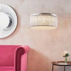 Vogue Lighting Vogue Galina 12 Light Crystal Ceiling Fitting Chrome -Dunelm Shop 30707447 alt02