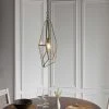 Vogue Lighting Vogue Avery Glass Ceiling Fitting Antique Brass -Dunelm Shop 30707481