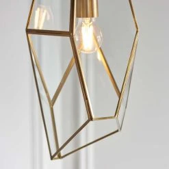 Vogue Lighting Vogue Avery Glass Ceiling Fitting Antique Brass 12 Vogue Lighting Vogue Avery Glass Ceiling Fitting Antique Brass -Dunelm Shop 30707481 alt04