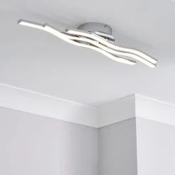 Dunelm Ripple Integrated LED Bathroom Ceiling Fitting
