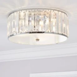 Dunelm Tropez Bathroom Flush Chandelier