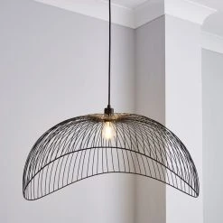 Elements Jaula 70cm Ceiling Fitting Black