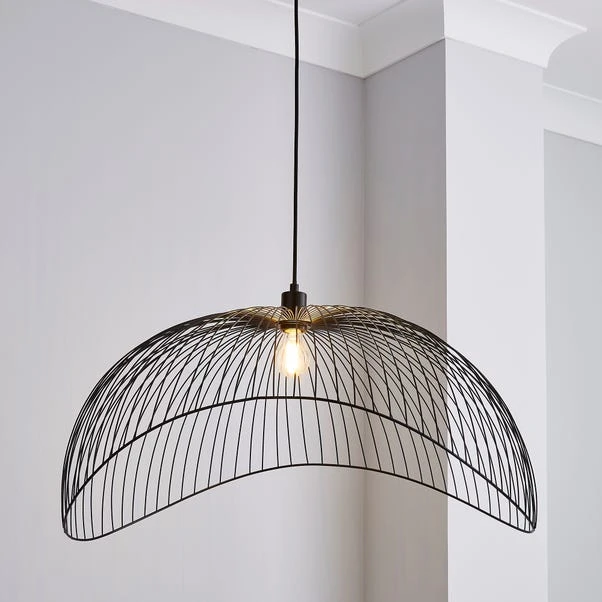 Elements Jaula 70cm Ceiling Fitting Black 3 Elements Jaula 70cm Ceiling Fitting Black