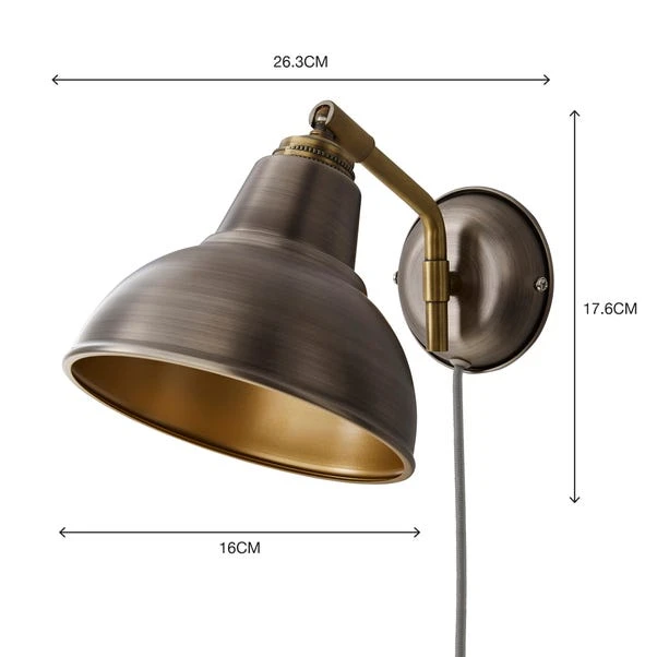 Dunelm Bradwell Easyfit Plug-in Wall Light 8 Dunelm Bradwell Easyfit Plug-in Wall Light - Image 6