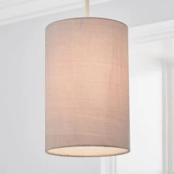 Dunelm Mariah Faux Silk 15cm Cylinder Lamp Shade