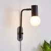 Dunelm Bradford EasyFit Plug In Wall Light Matt Black 1 Dunelm Bradford EasyFit Plug In Wall Light Matt Black -Dunelm Shop 30713731