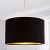 Dunelm Clara Velvet Shade 40cm Black 1 Dunelm Clara Velvet Shade 40cm Black -Dunelm Shop 30713768