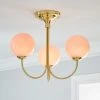 Dunelm Gigi Semi Flush Pink Ceiling Fitting -Dunelm Shop 30713790
