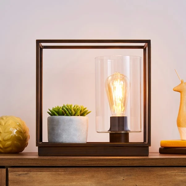 Dunelm London Shelf Table Lamp Bronze Industrial 3 Dunelm London Shelf Table Lamp Bronze Industrial