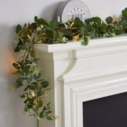 Dunelm Eucalyptus Green Lit Garland