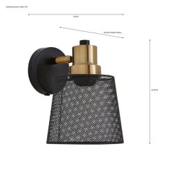 Dunelm Idris Industrial Easy Fit Wall Light -Dunelm Shop 30730462 alt07