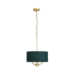 Dunelm Preston Gold Green 3 Light Pendant Fitting 10 Dunelm Preston Gold Green 3 Light Pendant Fitting -Dunelm Shop 30730502 alt05