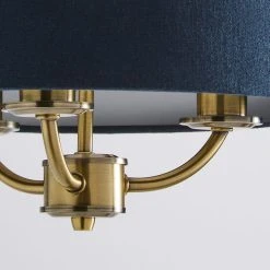 Dunelm Preston Gold And Navy 3 Light Pendant Fitting 9 Dunelm Preston Gold And Navy 3 Light Pendant Fitting -Dunelm Shop 30730503 alt02