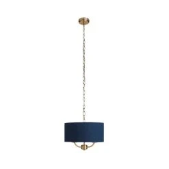 Dunelm Preston Gold And Navy 3 Light Pendant Fitting 10 Dunelm Preston Gold And Navy 3 Light Pendant Fitting -Dunelm Shop 30730503 alt05