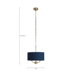 Dunelm Preston Gold And Navy 3 Light Pendant Fitting 11 Dunelm Preston Gold And Navy 3 Light Pendant Fitting -Dunelm Shop 30730503 alt07