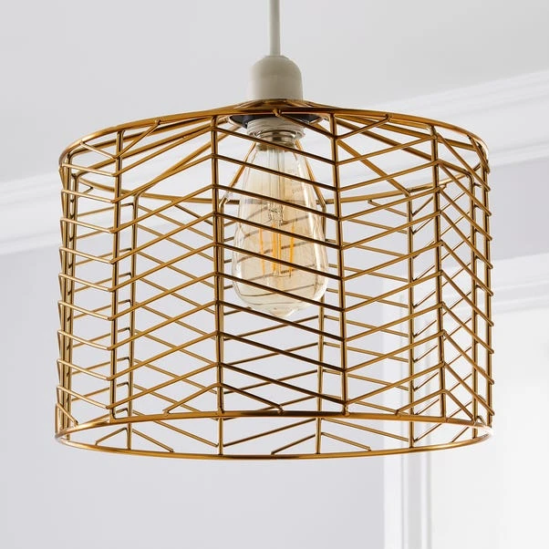 Dunelm Siena Gold Easy Fit Pendant 4 Dunelm Siena Gold Easy Fit Pendant - Image 2