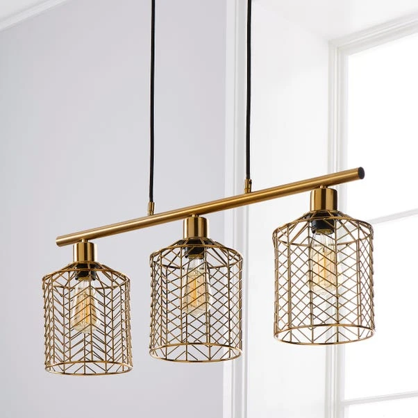 Dunelm Siena 3 Light Diner Ceiling Fitting 4 Dunelm Siena 3 Light Diner Ceiling Fitting - Image 2