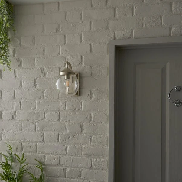 Dunelm Twain Outdoor 14cm Globe Glass Wall Light 7 Dunelm Twain Outdoor 14cm Globe Glass Wall Light - Image 5