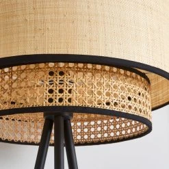Dunelm Malika Cane 2 Tier Tripod Floor Lamp 10 Dunelm Malika Cane 2 Tier Tripod Floor Lamp -Dunelm Shop 30730580 alt02