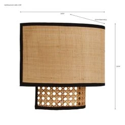 Dunelm Malika Cane Easy Fit Plug In Wall Light -Dunelm Shop 30730582 alt07