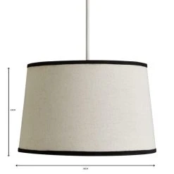 Dunelm Liza Linen Trim Tapered Lamp Shade -Dunelm Shop 30730590 alt06