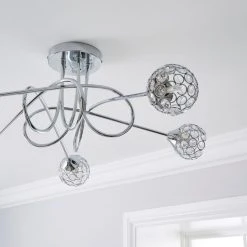 Dunelm Portia 5 Light Ceiling Fitting 10 Dunelm Portia 5 Light Ceiling Fitting -Dunelm Shop 30730614 alt02