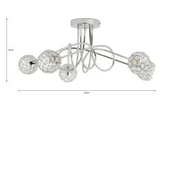 Dunelm Portia 5 Light Ceiling Fitting 13 Dunelm Portia 5 Light Ceiling Fitting -Dunelm Shop 30730614 alt07