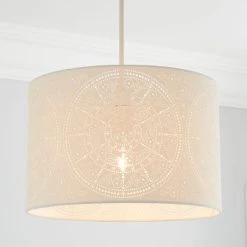 Dunelm Samira Laser Cut Drum Shade
