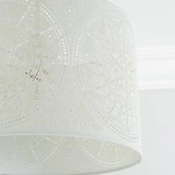 Dunelm Samira Laser Cut Drum Shade 9 Dunelm Samira Laser Cut Drum Shade -Dunelm Shop 30731154 alt02