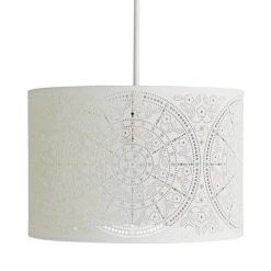 Dunelm Samira Laser Cut Drum Shade 10 Dunelm Samira Laser Cut Drum Shade -Dunelm Shop 30731154 alt05