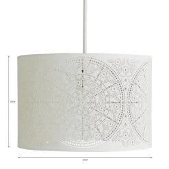 Dunelm Samira Laser Cut Drum Shade 11 Dunelm Samira Laser Cut Drum Shade -Dunelm Shop 30731154 alt07