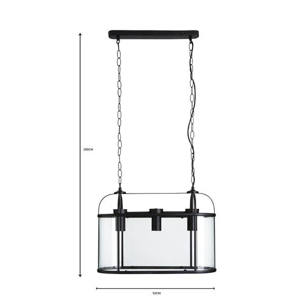 Dunelm Hurricane 3 Light Black Ceiling Fitting 8 Dunelm Hurricane 3 Light Black Ceiling Fitting - Image 6