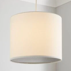 Dunelm Lisbon Drum Shade With Diffuser