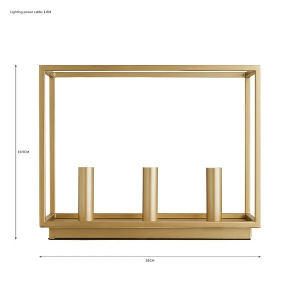 Dunelm Madrid 3 Light Table Lamp 8 Dunelm Madrid 3 Light Table Lamp - Image 6